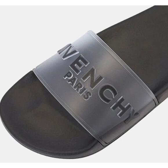 Tuckernuck GIVENCHY SLIDE FLAT SANDALS WHITE/BLACK size 8 - Picture 5 of 10